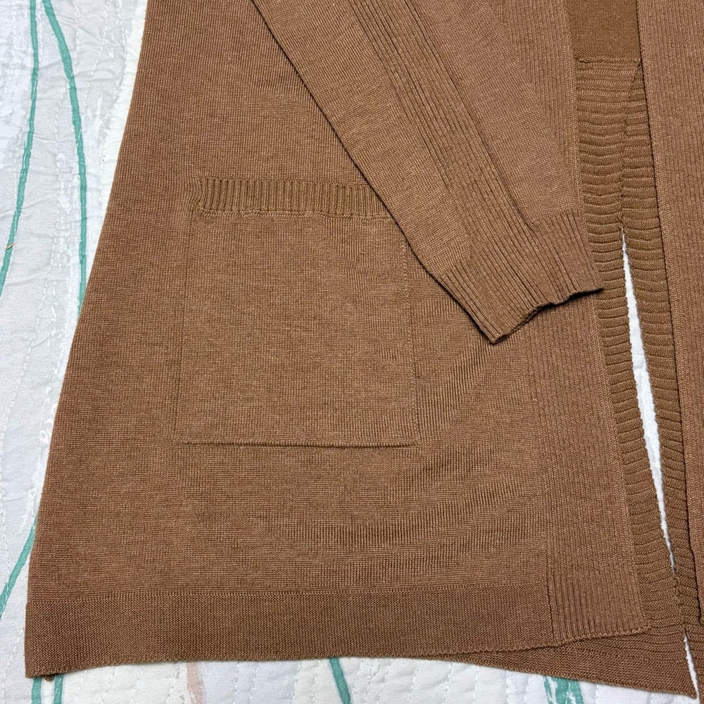 Beige Ribbed Knit Sweater - Picture 2 of 10